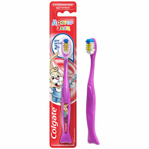 зубная щетка детская (2+лет) colgate, супер мягкая, 4606144002618