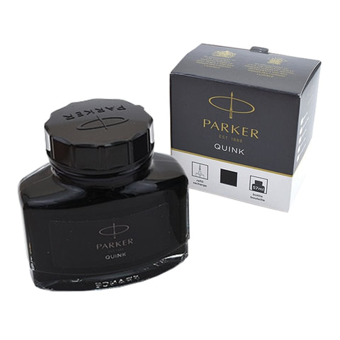 чернила parker "bottle quink", объем 57 мл, черные, 1950375