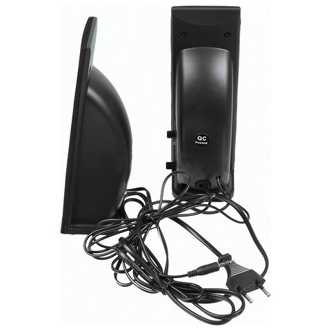 колонки компьютерные sven 230, 2.0, 2х2 вт, пластик, черные, sv-0110230bk