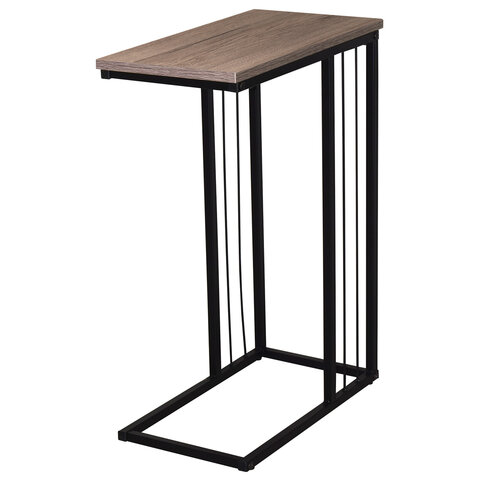 стол журнальный на металлокаркасе brabix "loft ct-002", 450х250х630 мм, цвет морёный дуб, 641861