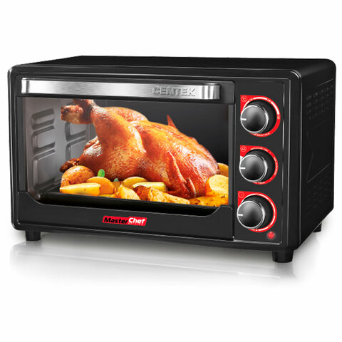 мини-печь centek ct-1537-30, 1600 вт, 30 л, таймер 90 мин., черная