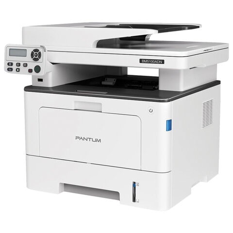 мфу лазерное pantum bm5100adn, а4, 40 стр./мин., 100 000 стр./мес., дуплекс, апд, сетевая карта