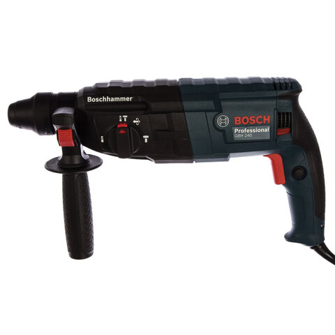 перфоратор сетевой, 790 вт, 930 об/мин, 4200 уд/мин, sds+, bosch gbh 240 professional, 611272100