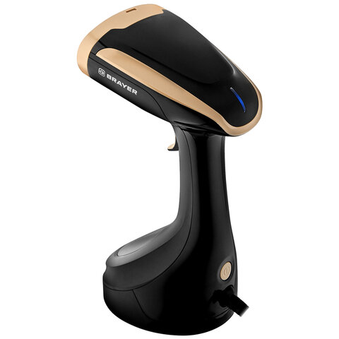 отпариватель ручной brayer br4125, 1700 вт, пар 25 г/мин, резервуар 0,28 л, 1 режим, черный