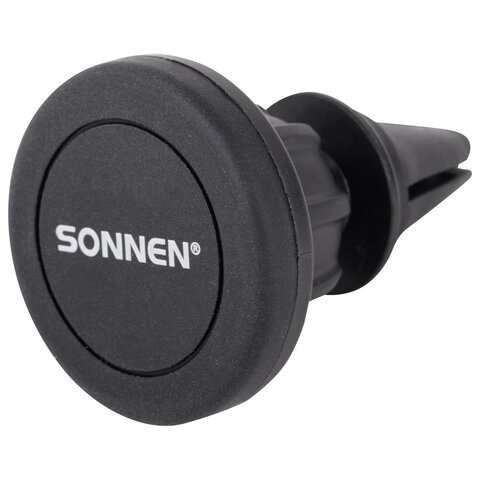держатель для телефона магнитный в авто на решетку вентиляции sonnen, вращение 360°, 354923