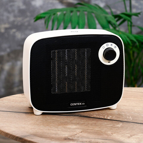 тепловентилятор centek ct-6023, 1500 вт, 3 режима работы, белый
