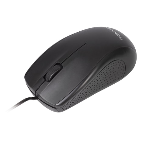 мышь проводная sonnen м-201, usb, 1000 dpi, 2 кнопки + колесо-кнопка, оптическая, черная, 512631