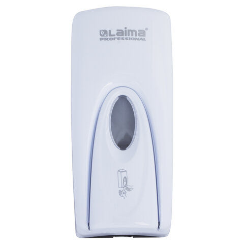 дозатор для жидкого мыла laima professional original, наливной, 1 л, белый, abs-пластик, 605782