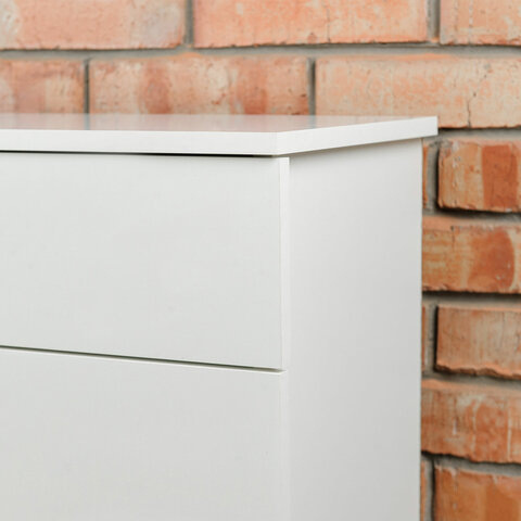 комод brabix "scandi cm-001", 750х330х730 мм, 4 ящика, лдсп, белый, 641900, цб013659 -1