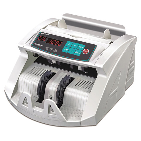 счетчик банкнот mertech c-3000 white, 1000 банкнот/мин, ик, уф детекция, фасовка, белый, 5517