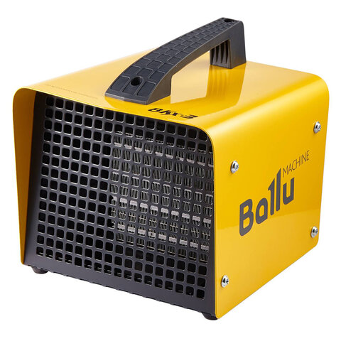 тепловая пушка электрическая ballu bkx-3, 2000 вт, 220 в, терморегулятор, прямоугольная, желтая, нс-