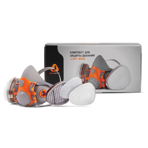 комплект защитный jeta safety 6500 (перчатки, полумаска, фильтр, предфильтр, держатель), размер м, j