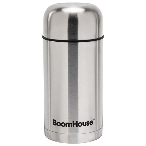 термос 1 л для еды/напитков с широким горлом, boomhouse (бумхаус) wide, нержавеющая сталь sus304, се
