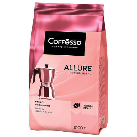 кофе в зернах coffesso "allure", 1 кг, 102487