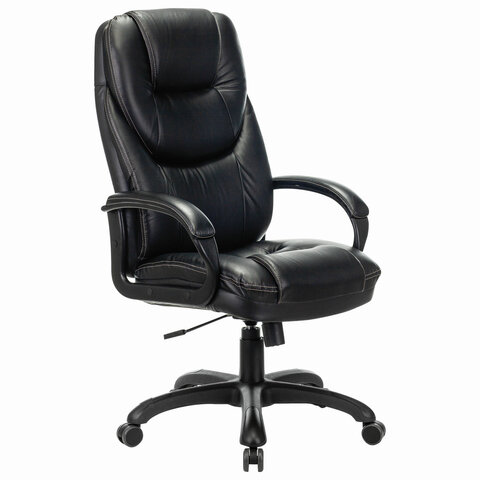 кресло офисное brabix premium "nord ex-590", черный пластик, экокожа, черное, 532097