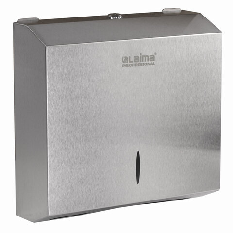 диспенсер для полотенец laima professional inox, (система h2) z-сложения, нержавеющая сталь, матовый