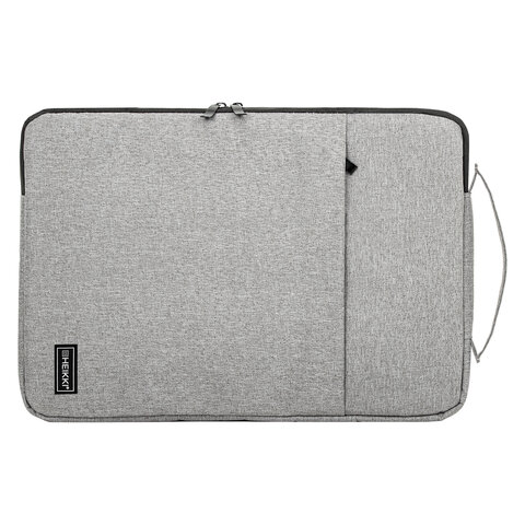 чехол для ноутбука heikki option 13-14'' (хейки), с ручкой и карманом, серый, 35,5х24х2,5 см, 272600