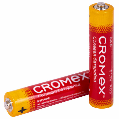 батарейки солевые "мизинчиковые" комплект 10+1 шт., cromex (кромекс) super heavy duty, aaa (r03, 24a