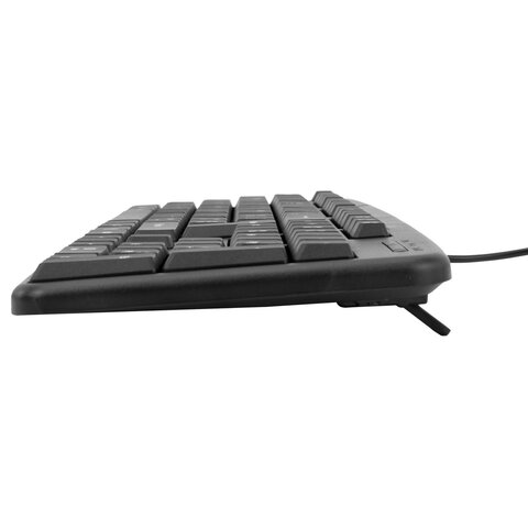 клавиатура проводная бесшумная, usb, 104 клавиши, sonnen kb-8136, черная, 513946