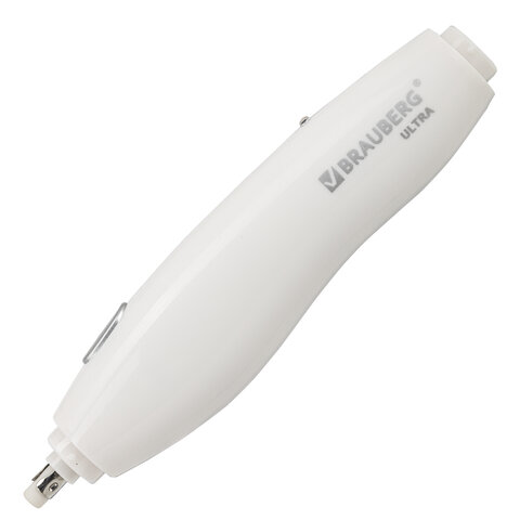 ластик электрический brauberg "ultra", аккумулятор, зарядка usb, + 16 сменных ластиков, 229609