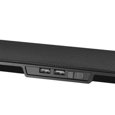 подставка для ноутбука defender ns-509, 15,6", 2 usb, 5 вентиляторов, 29509