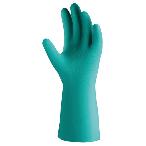 перчатки нитриловые кщс jeta safety, хлопчатобумажное напыление, размер 10, xl (очень большой), зеле