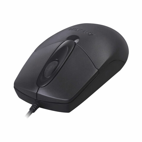 мышь проводная a4tech op-720, usb, 2 кнопки + 1 колесо-кнопка, оптическая, черная, 513289