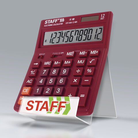 подставка для калькуляторов staff рекламная 90 мм, 504881