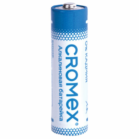 батарейки алкалиновые "пальчиковые" комплект 40 шт., cromex (кромекс) alkaline, аа (lr6,15а), в коро