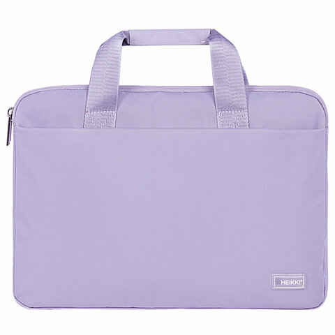 сумка портфель heikki ultra (хейки) с отделением для ноутбука 15,6", lavender, лавандовая, 28х39х3 с