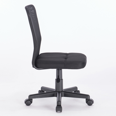 кресло компактное brabix "smart mg-313", без подлокотников, черное, 531843