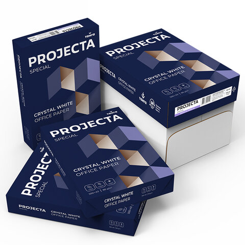 бумага офисная большого формата (297х420), а3, 80 г/м2, 500 л., марка в, projecta special, россия, 1