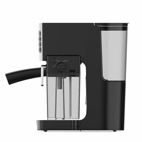 кофеварка рожковая bq (би-кью) cm9002, 1450 вт, объем 1,4 л, 19 бар, автоматический капучинатор, ста