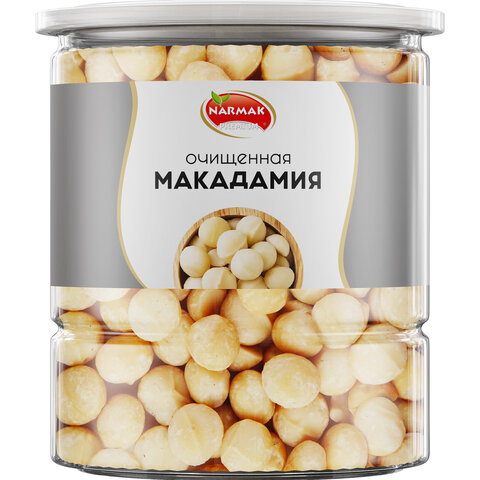 макадамия очищенная натуральная, без пропитки сиропами и ароматизаторами narmak, 500 г