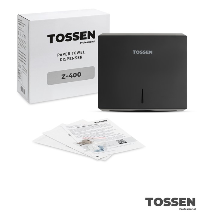 диспенсер бумажных полотенец tossen z-400 mb