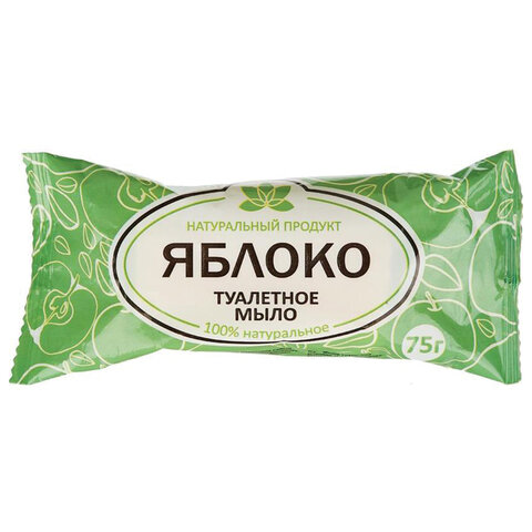 мыло туалетное 75 г, "яблоко" агропром-юг, натуральное, 732299