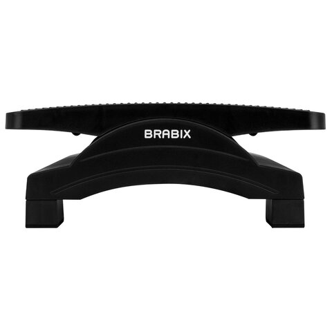 подставка для ног brabix ultra 4 43х32 см, регулировка угла наклона, 2 платформы, 533039