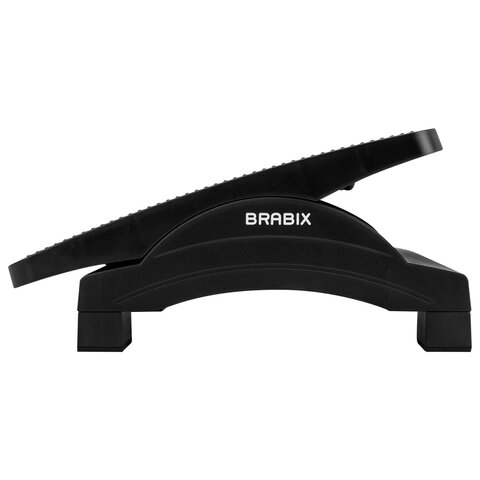 подставка для ног brabix ultra 4 43х32 см, регулировка угла наклона, 2 платформы, 533039