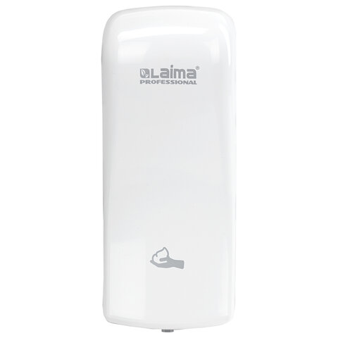 дозатор для мыла-пены laima professional original, наливной, 0,8 л, белый, abs-пластик, 605776