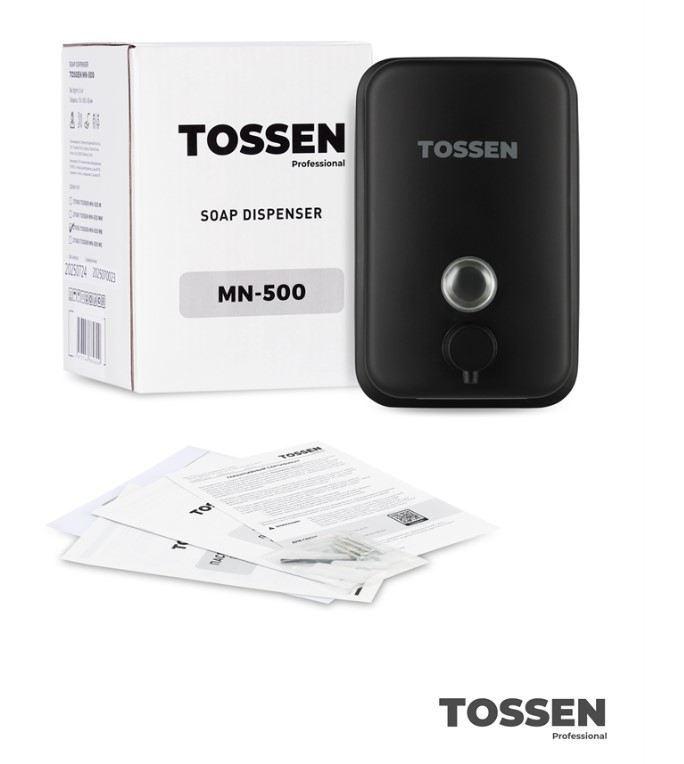 диспенсер механический для жидкого мыла tossen mn-500 mb