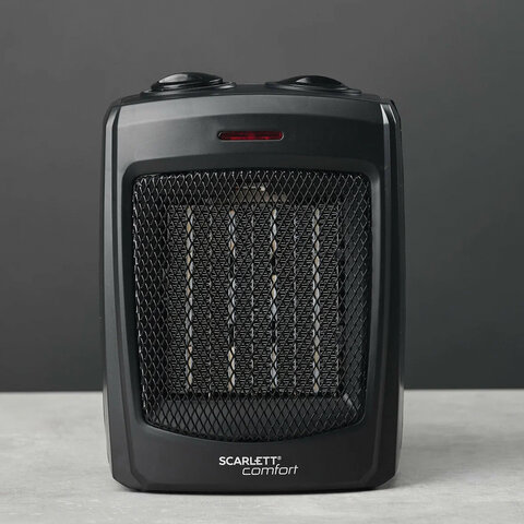 тепловентилятор scarlett sc-fh1.511mc, 1500 вт, 3 режима работы, черный