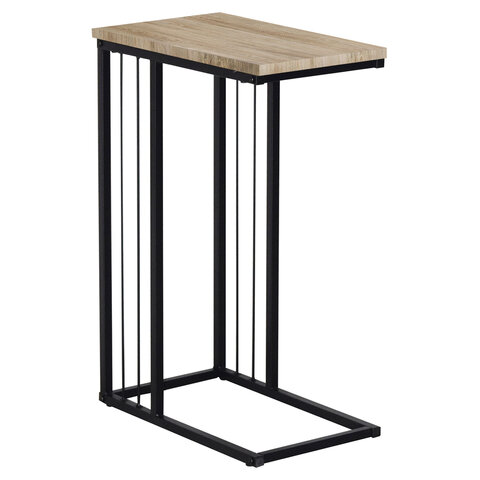 стол журнальный на металлокаркасе brabix "loft ct-002", 450х250х630 мм, цвет дуб натуральный, 641862