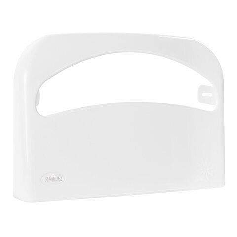 диспенсер для покрытий на унитаз laima professional original (v1), 1/2 сложения, белый, abs-пластик,