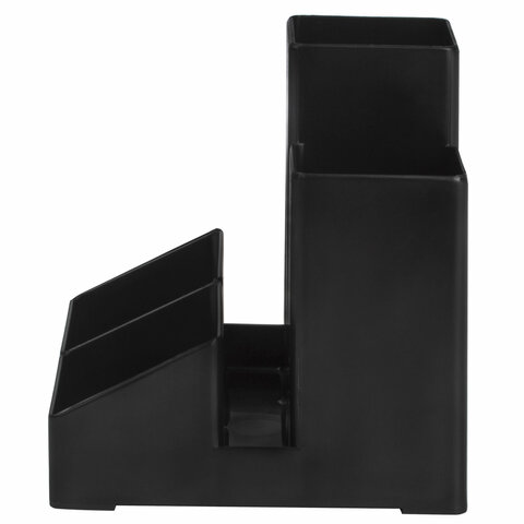 подставка-органайзер brauberg-contract, 109х95х101,5 мм, 5 отделений, черная, 230893