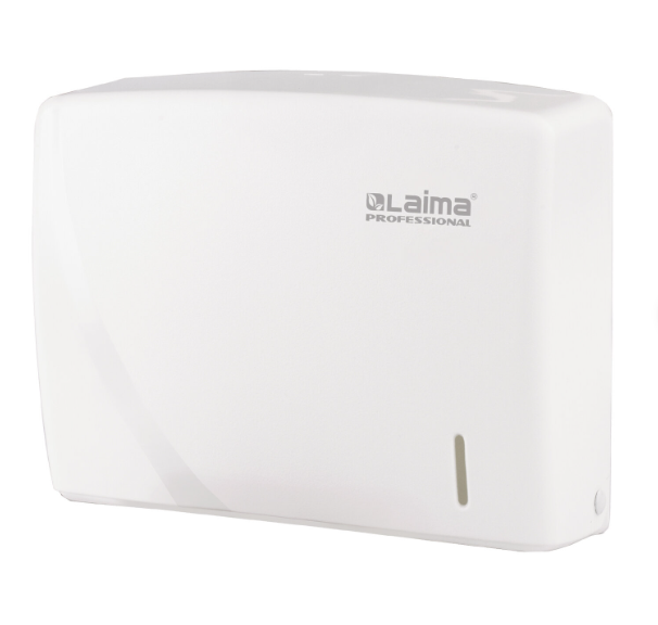 диспенсер для полотенец laima professional original (система h2), z-сложения, белый, abs-пластик, 60