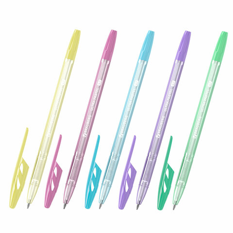 ручка шариковая brauberg "ultra pastel", синяя, узел 0,7 мм, чернила германия, наконечник швейцария,