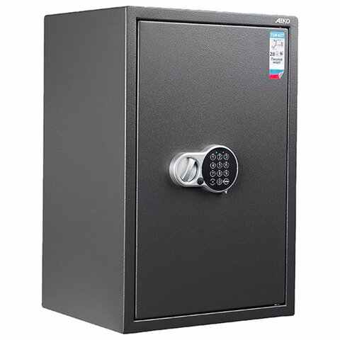 сейф aiko "tsn-65тel", 650х435x381 мм, 28 кг, электронный замок, полка, трейзер, s10399540914