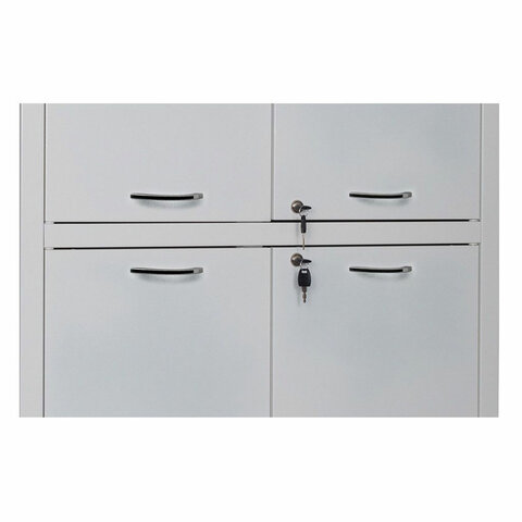 шкаф медицинский 2-створчатый hilfe "мд 2 1780/ss" 1850х800х400 мм, белый, s26199205009