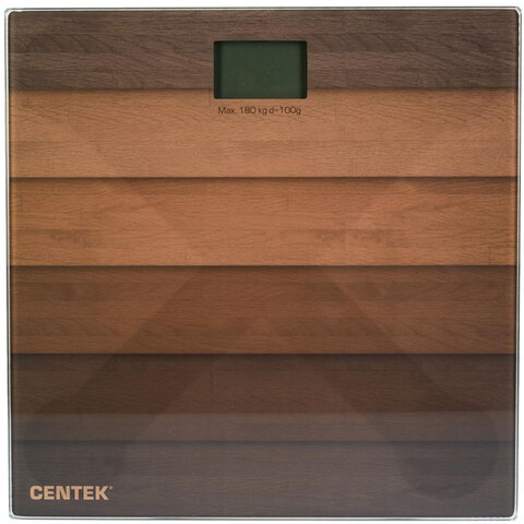 весы напольные centek ct-2420 "дерево", электронные, вес до 180 кг, квадрат, стекло, с рисунком, ct-