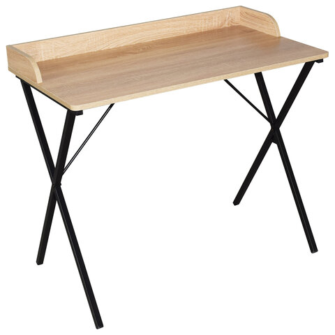 стол на металлокаркасе brabix "loft cd-008", 900х500х780 мм, цвет дуб натуральный, 641865